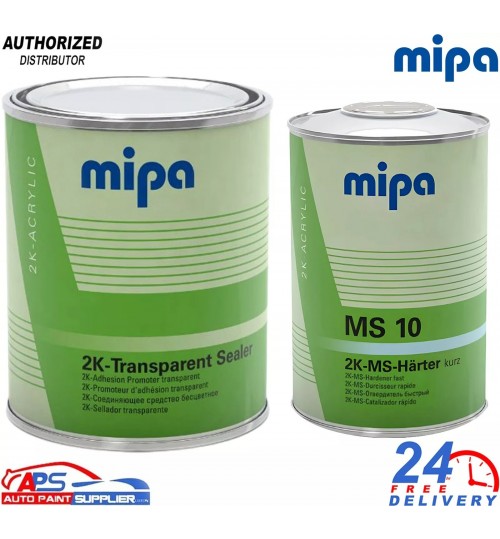 MIPA 2K Transparent Adhesion Sealer 2L Kit with MS10 Hardener